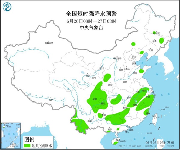 强对流天气蓝色预警：广西四川重庆浙江等地有强对流天气
