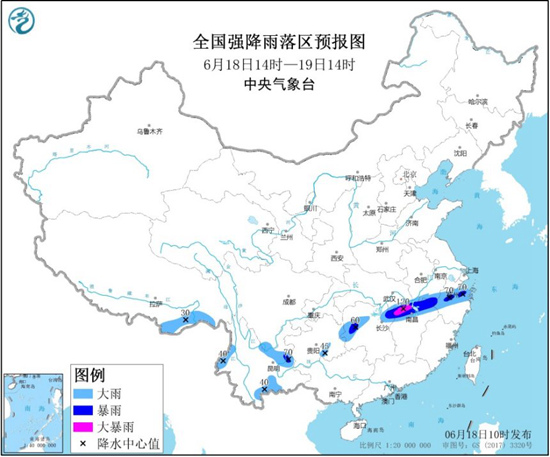 暴雨预警！浙江安徽等8省区有大到暴雨 江西局地大暴雨
