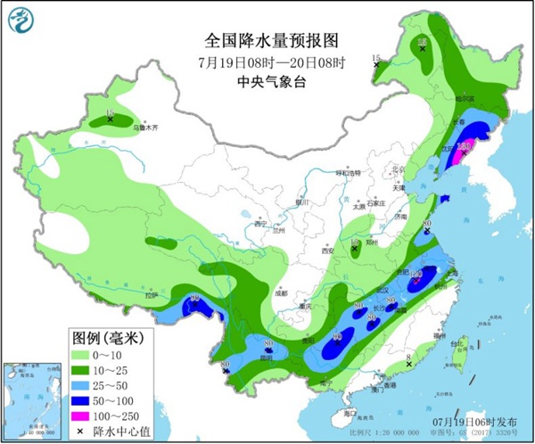 江淮江南等地雨势仍强 华南高温“持久战”还在继续