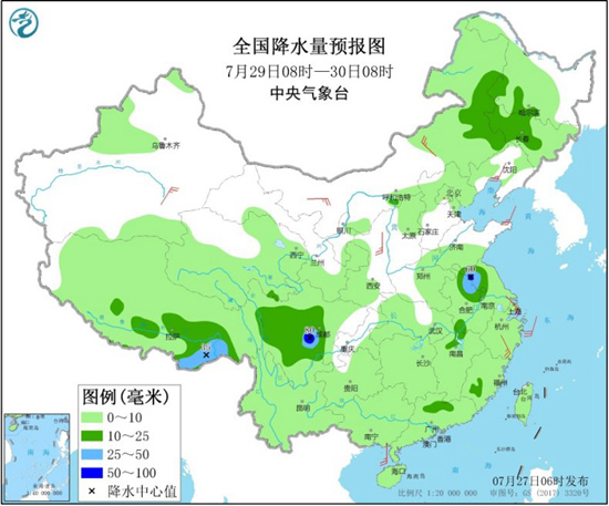 长江流域雨势逐渐减弱 江南华南闷热持续“发酵”