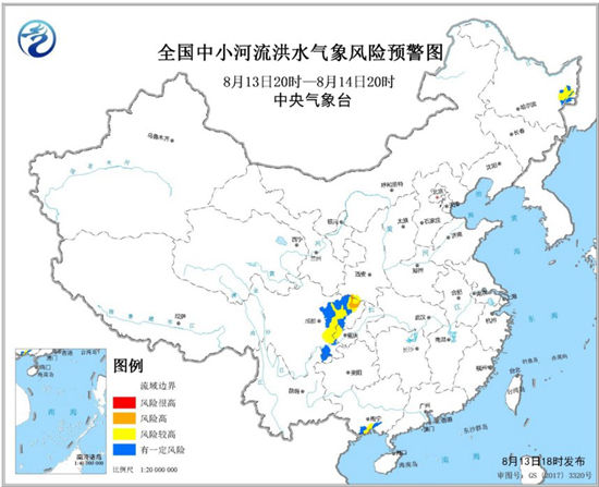 黑龙江四川重庆广西等地部分地区中小河流洪水气象风险较高
