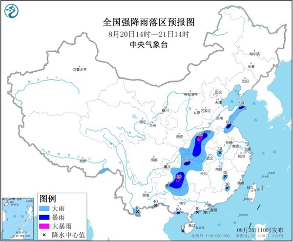 暴雨黄色预警继续！河南贵州等地部分地区有大暴雨