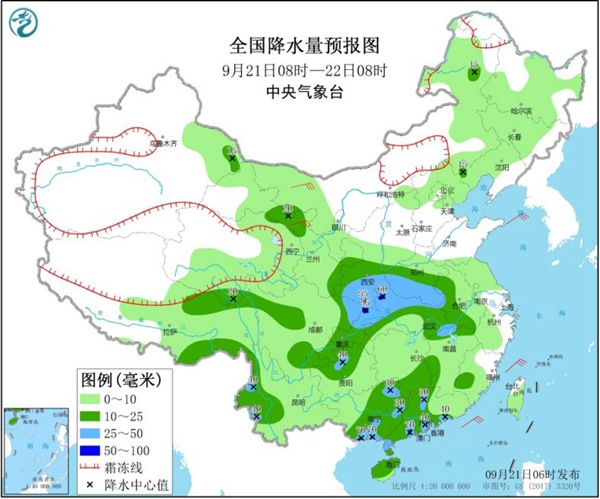 中东部今明天迎主要降水时段 江淮江南气温持续偏低