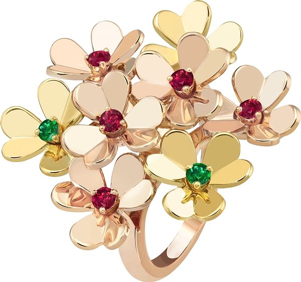 Van Cleef & Arpels「Frivole」手链、吊坠和耳环绽放流光溢彩，每件都想珍藏！