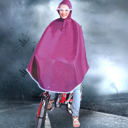 盛世雨大帽檐自行车雨披    防风防雨不挡视线的好雨衣