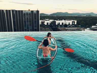 西溪湿地新开一家设计精品酒店杭州庐境西溪屋顶泳池成“网红”