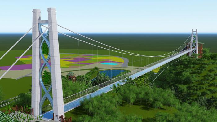 刺激！5D特效玻璃桥国庆亮相盈香生态园！