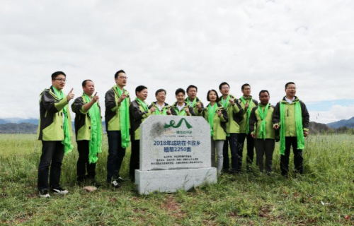 “力士 •绿哈达行动”青藏高原植草突破800万平方米