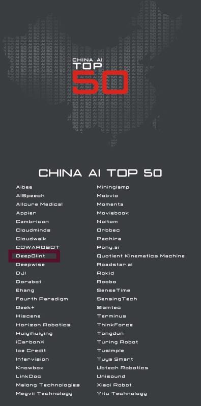 重磅 | 达沃斯论坛发布“中国AI 50强”，格灵深瞳强势登榜
