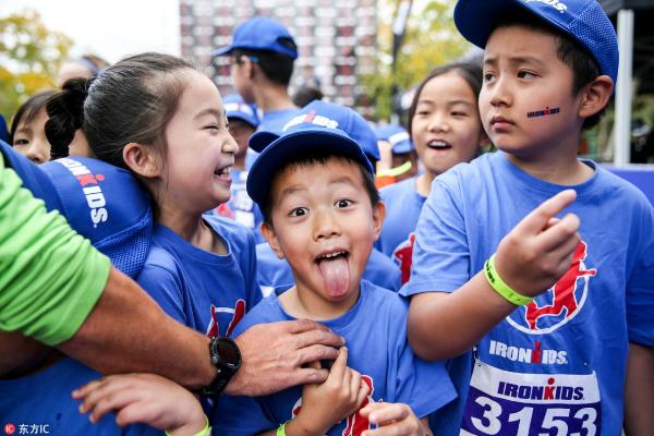 2018上海崇明站IRONKIDS小铁人赛萌宝来袭