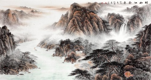 实力派画家徐坤连山水作品浅析，收藏投资极佳选择
