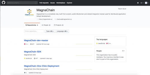 公有链MagnaChain在GitHub上正式发布开源代码，主网将于12月上线