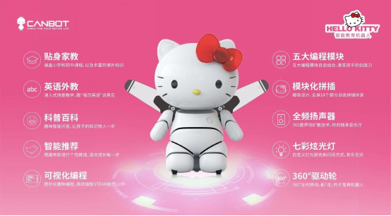 携手云知声，康力优蓝推首款 Hello Kitty教育机器人