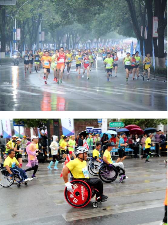 畅跑烟雨桂马2018桂林银行桂林国际马拉松赛激情开跑