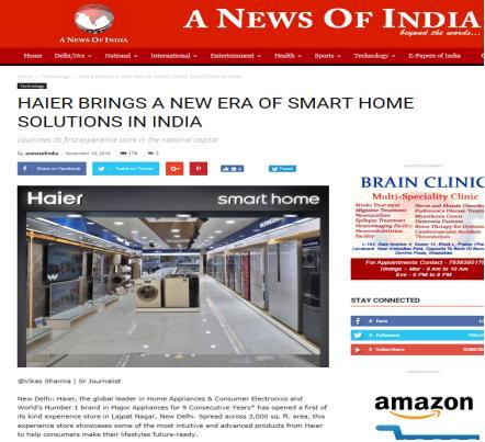 在印度：海尔成当地增速最快的家电品牌
