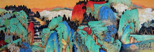 家里客厅挂什么风水好？易从网名人山水旺财家居是首选！