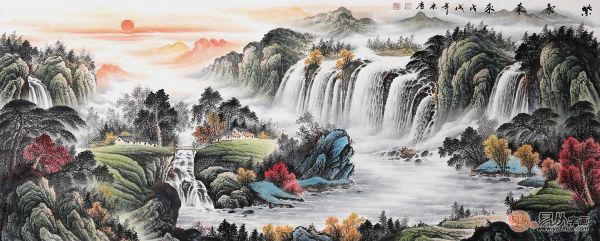 家里客厅挂什么风水好？易从网名人山水旺财家居是首选！