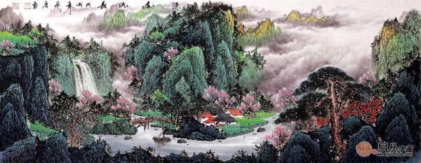 家里客厅挂什么风水好？易从网名人山水旺财家居是首选！