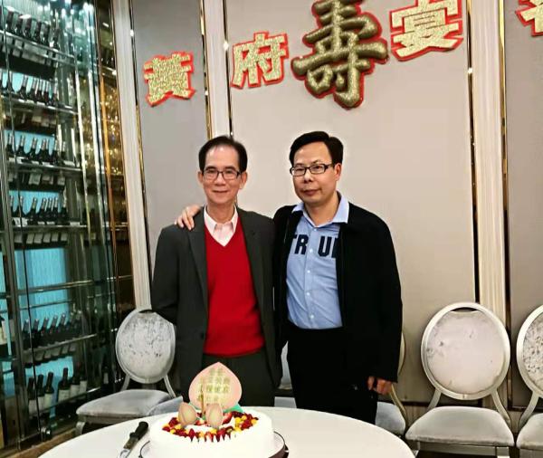 金牌监制黄家禧七十大寿，东方大叔陈恩田到港祝贺