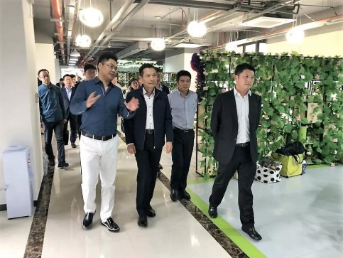 广东省港澳办主任廖京山一行考察调研粤澳青创