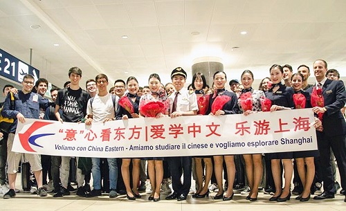 东航上海—罗马航线8周年启用新型A350-900 打造“一带一路”文化交融之旅