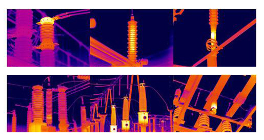 红外相机云台+普宙工业无人机在电力巡检领域的燃烧过程
