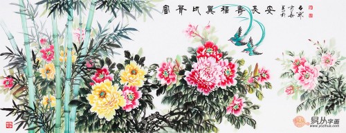 客厅挂国画什么好？易从网精选的五款花鸟国画，经典
