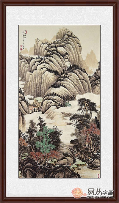 中式客厅装饰画推荐 山水国画显千年文化底蕴