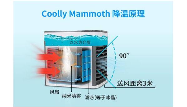 来自美国的科研 | 便携型超声雾化综合冷风机，20秒降温解暑