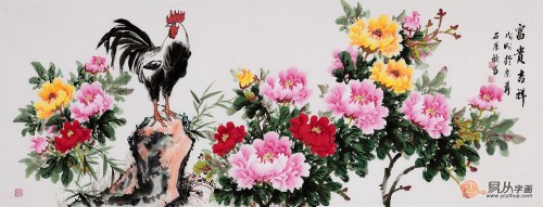 《梅兰竹菊四条屏》——看石荣禄如何演绎君子风