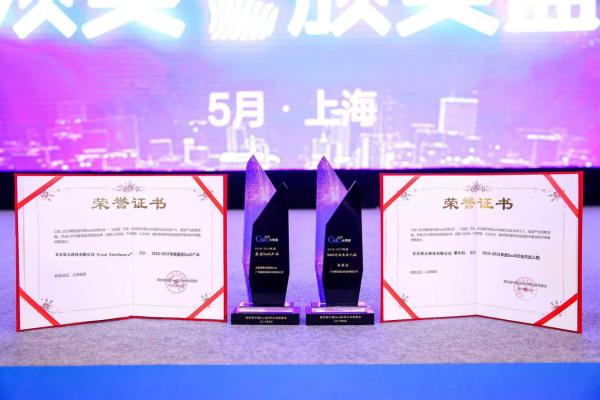 轻元科技荣获2019云领奖年度最佳SaaS平台