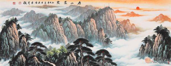 宋唐家居装饰画欣赏，带你感受山水画意境之美
