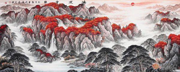 宋唐家居装饰画欣赏，带你感受山水画意境之美