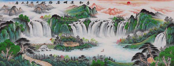 宋唐家居装饰画欣赏，带你感受山水画意境之美