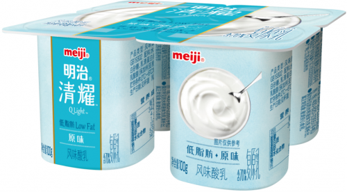 “明治清耀低脂肪酸奶”系列新品上市通知