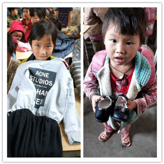 卡西欧向贫困小学捐献衣物，把温暖传递下去