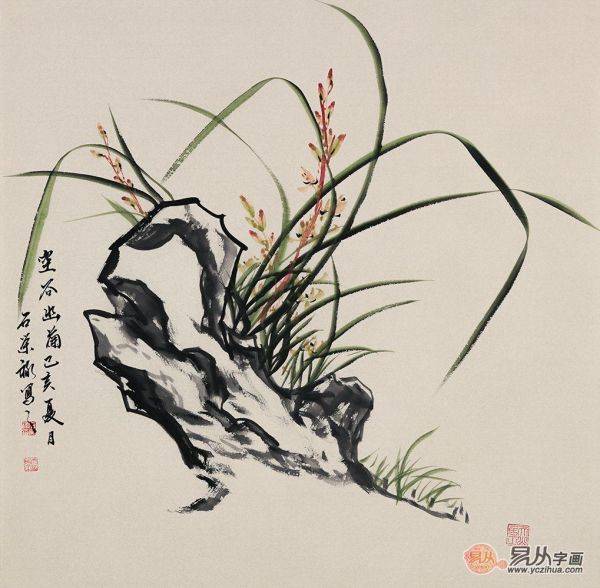 国画兰花谁画的好？分享当代画家石荣禄兰花图