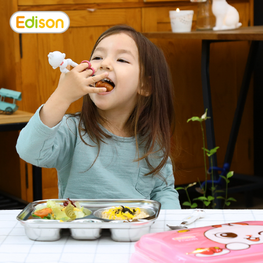 爱迪生不锈钢餐盘盒套装 让孩子养成良好的用餐习惯