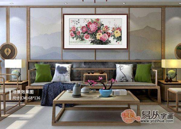 牡丹，花之富贵者也 一幅牡丹画挂家里什么位置好?