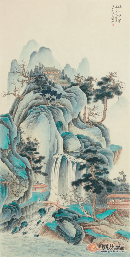 梦绕青绿山水 墨现祥瑞之气|中美协画家王宁青绿山水画欣赏