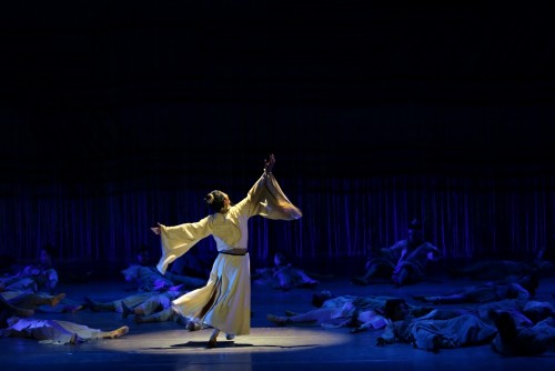 河南人民会堂上演《杜甫》舞剧倒计时，郑州万科传经典诵诗篇