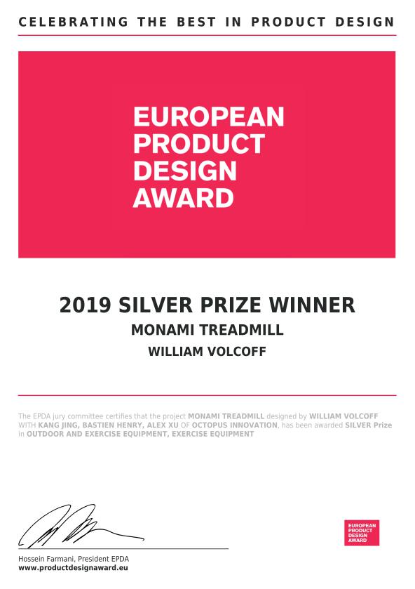 法国MONAMI麦纳力获欧洲产品设计大奖 在健身界掀起新热潮