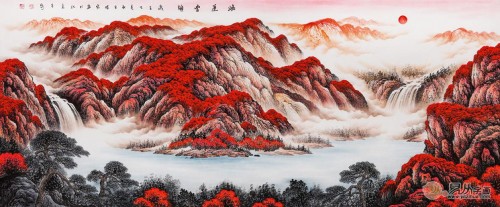 典藏办公室山水画，有气势更有品位