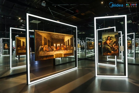 达芬奇全球光影艺术体验展成都落地 美的冰箱致敬“时代探索巨匠”
