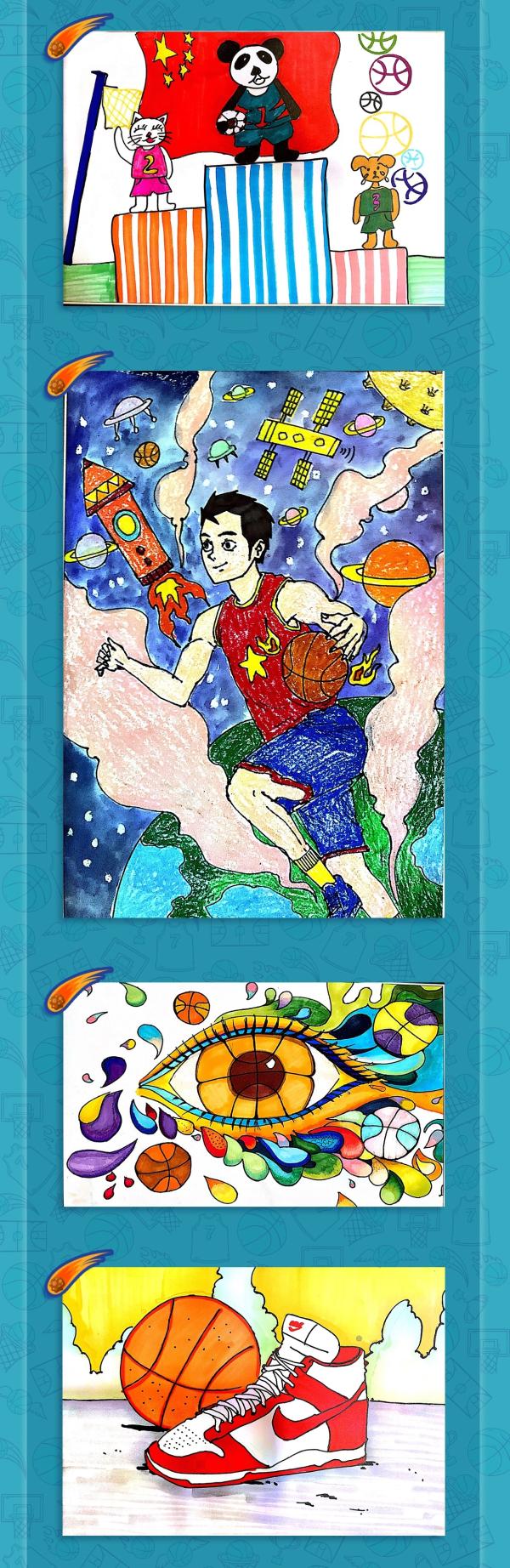 助力篮球世界杯，“书画世界杯”优秀作品展第二站来啦！