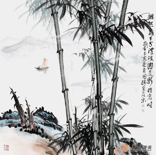 竹子山水画的挂法 | 家里什么位置适合挂竹子山水画