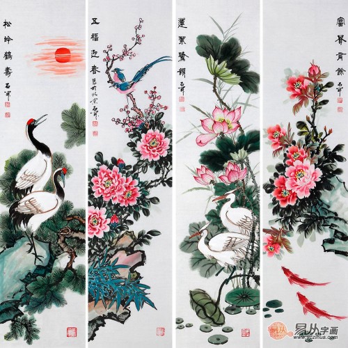 客厅的沙发背景墙千万别空着，选对挂画让你眼前一亮!