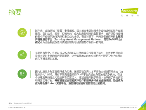 艾瑞发布《TAMP商业模式报告》美信联邦持续领跑国内TAMP平台