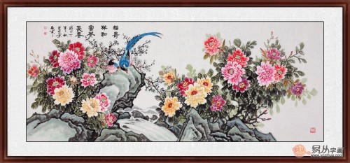 经典的客厅挂画，名家石开花鸟画佳作，每一幅都美的醉人