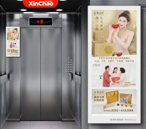 最近的社区电梯广告，很中秋！